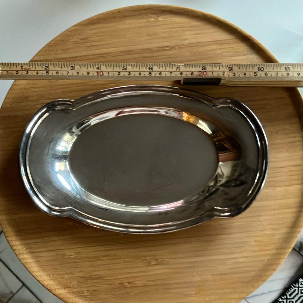 Triple silver plate tray